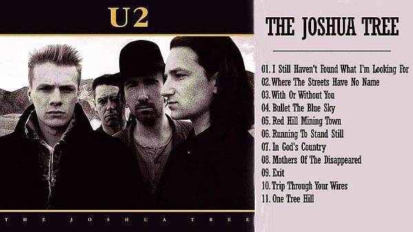 8. İrlanda kökenli rock grubu U2, Rolling Stone dergisinin deyişiyle "grubun kahramanlıktan süper starlığa yükselmesini sağlayan" 1987 çıkışlı The Joshua Tree albümünü yayınladı.