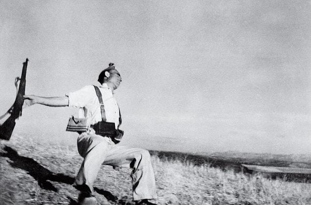 68. The Falling Soldier, Robert Capa, 1936