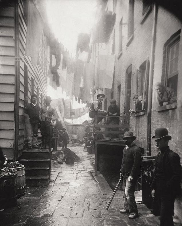 47. Bandit’s Roost, Mulberry Street, Jacob Riis, Circa 1888