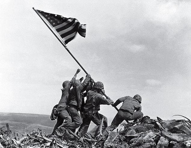 24. Flag Raising On Iwo Jima, Joe Rosenthal, 1945