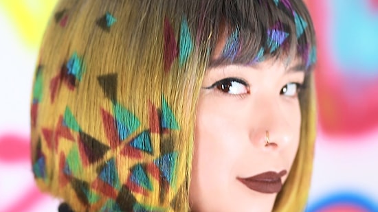 Граффити на волосах? Почему бы и нет!