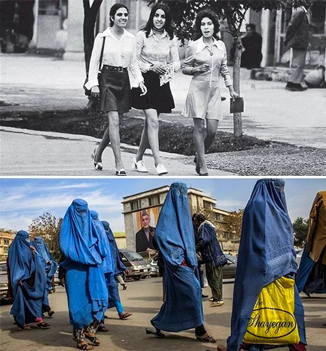 Afghanistan 1973 and 2016.