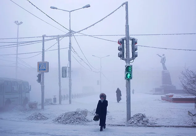 Фотографии из самого холодного места на земле, где температура достигает -71°C
