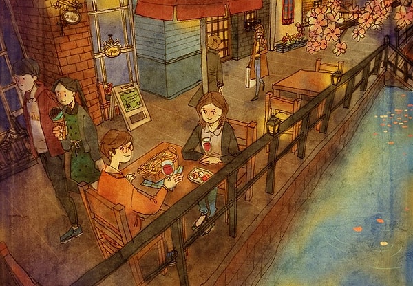 15. Свиданием может быть даже обычный поход в любимую забегаловку на углу ночью