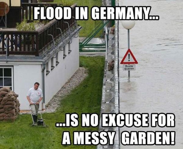 18. Almanya'daki sel, pasaklı bir bahçeye bahane değil!