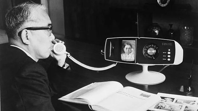 Видеотелефон Тошиба 500. Первый Скайп. Япония, 1968 год.