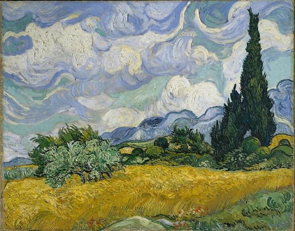 20. Vincent Van Gogh-Wheat Field With Cypresses