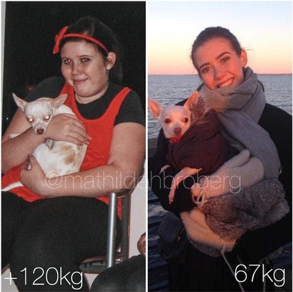 Şu an 64 kilo olan Mathilde isteyince en imkansız şeyin bile mümkün söylüyor!