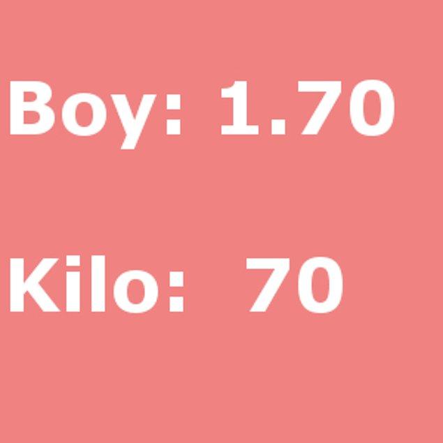 Boy 1.70 Kilo: 70