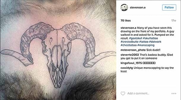 20. Расчищая место для тату