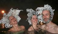 The Hair Freezing Contest Of The Takhini Hotsprings!