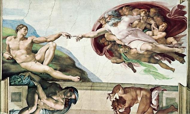 5. ’The Creation of Adam’ by Michelangelo, 1511
