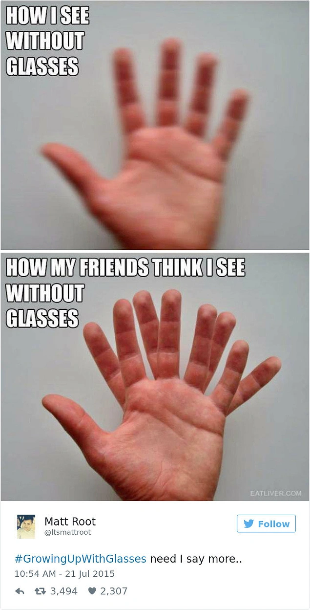 how people think i see without glasses