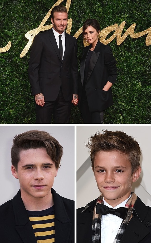 8. Brooklyn and Romeo Beckham (David and Victoria Beckham's sons)