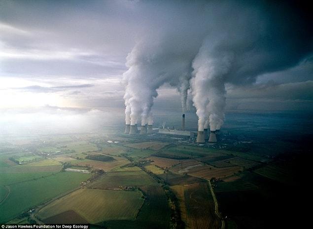 23. A lignite power plant contaminates the air with its emissions.