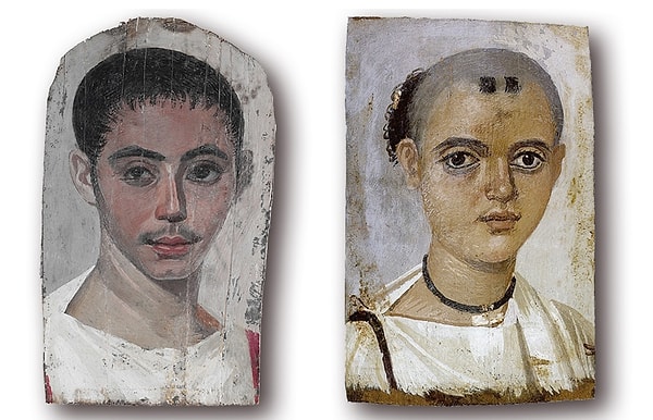 3. Фаюмские портреты писались впрок, часто пока модель была еще юна, а затем вешались в доме, терпеливо дожидаясь употребления по значению