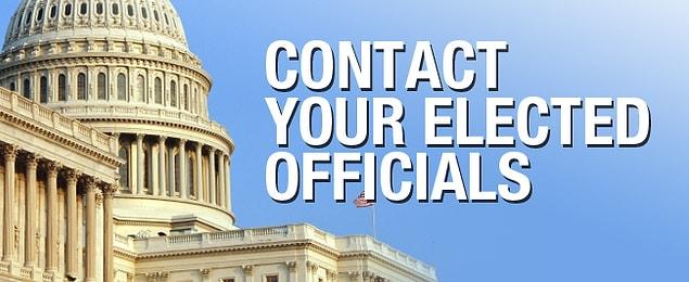 4. Contact your elected officials
