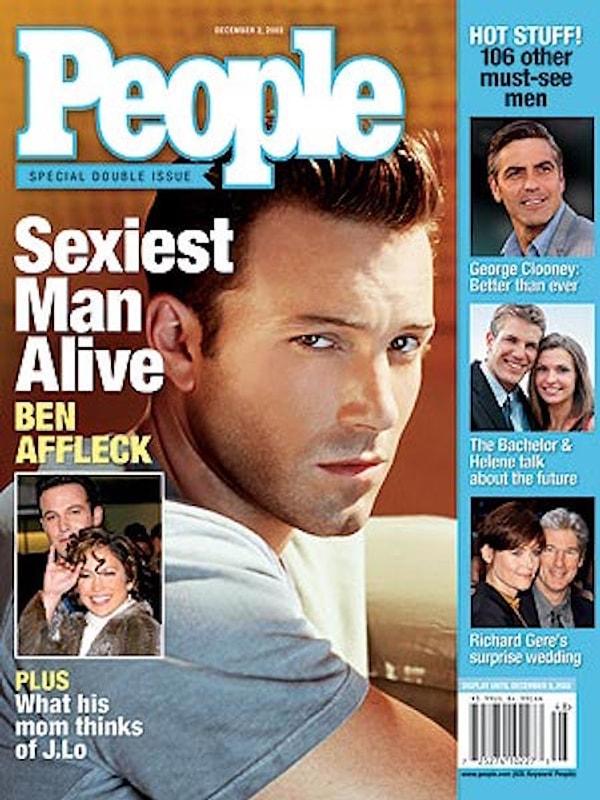 3. 'People' dergisine göre yaşayan en seksi adam Ben Affleck'ti.