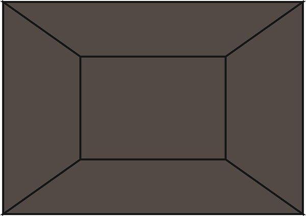 11. Цветные потолок, пол и все стены