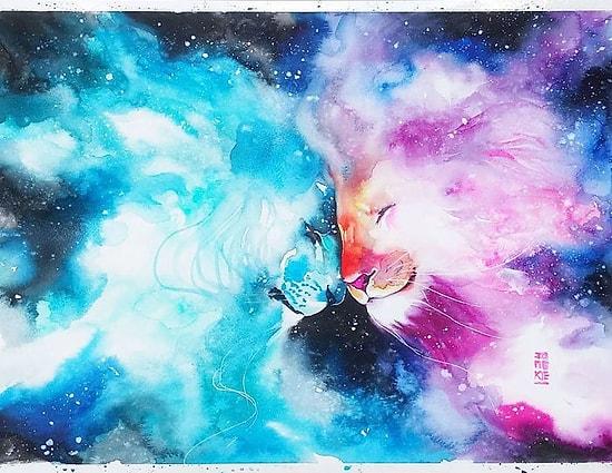 16 Creative Works Of An Artist Who Creates Animal Spirits Using Watercolor
