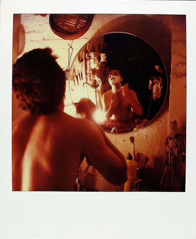 May 8, 1985: Mirrors are a common theme in his photographs.