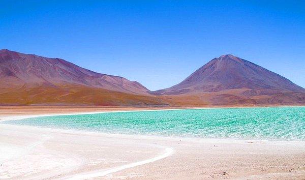 16. Laguna Verde Gölü, Bolivya