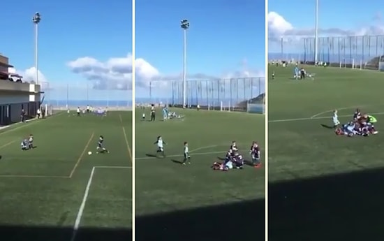 Bırakın Dünyayı Çocuklar Yönetsin! Gol Olunca Sevince Ortak Olan Rakip Takım Oyuncuları
