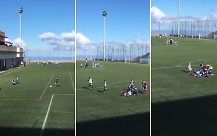 Bırakın Dünyayı Çocuklar Yönetsin! Gol Olunca Sevince Ortak Olan Rakip Takım Oyuncuları