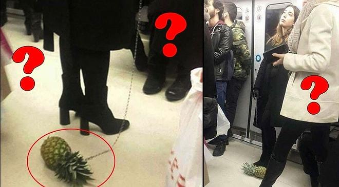 Ankara Metrosundaki 'Ananaslı Kadın'ın Sırrı Açığa Çıktı! Peki Bunu Neden Yaptı?