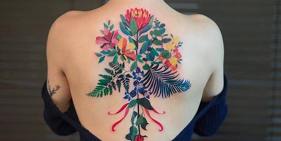 Они словно дышат весной! Тату, вдохновленные самой природой