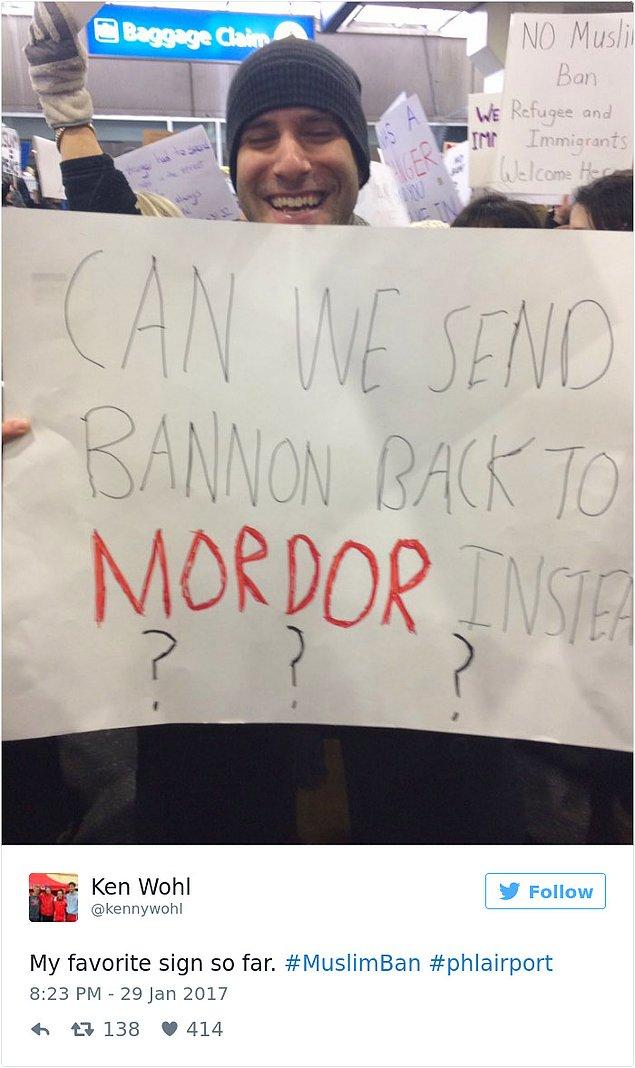 15. "(Steve) Bannon'u Mordor'a göndersek olmaz mı?"