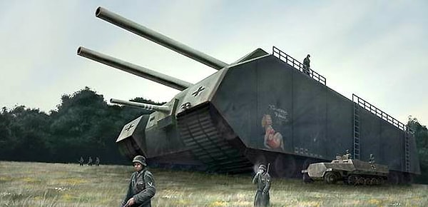 15. В нацистской Германии была введена исследовательская программа, в рамках которой разрабатывалось супероружие: бомбардировщик-невидимка, ночное видение, 1 500-тонный супертанк, подводный авианосец, лазерный пистолет и спутник, который мог бы вскипятить воду в океане или сжечь целый город.