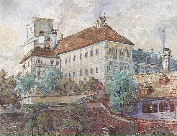 9. Основную часть произведений Гитлера составляют карандашные рисунки.