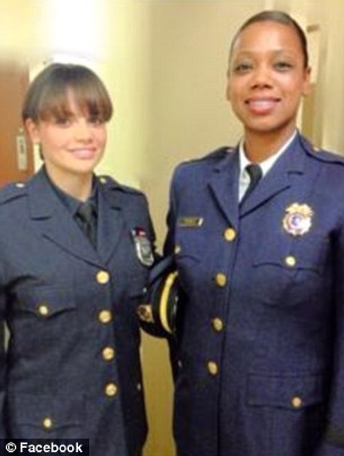 She remembers that once a guy who was threatening policemen but was paralyzed as soon as he saw her.
