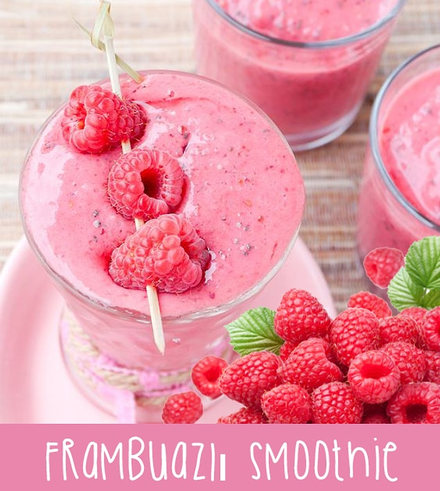 5. Frambuazlı Smoothie