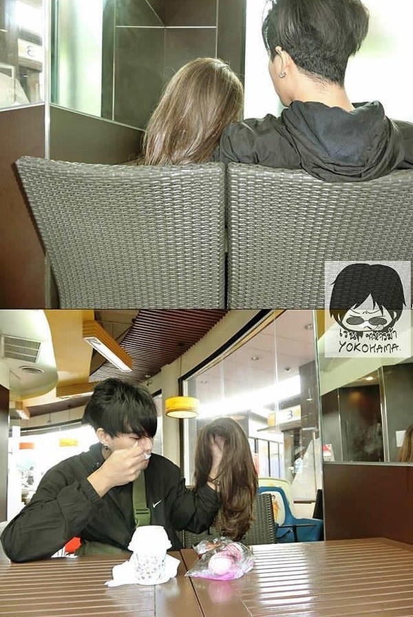 5. "В кафе с любимой 🍜"