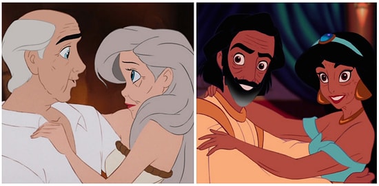 Как выглядели бы герои из мультфильмов Диснея в старости?