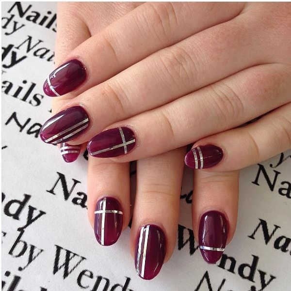10. Серебро в сочетании со сливовым тоже смотрится просто невероятно