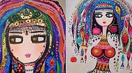 Koca Gözlü ve Süslü Hitit Gelinlerini Tabloda Yeniden Canlandıran Ressam: Canan Berber