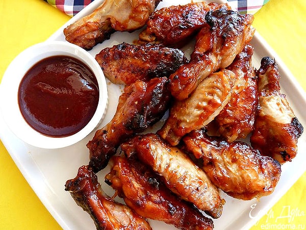 3. Куриные крылышки на гриле