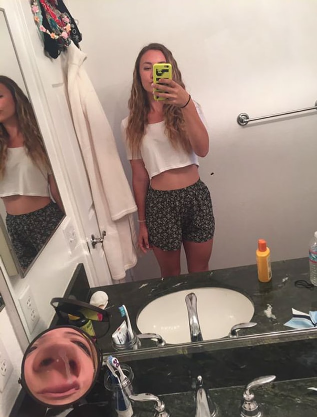 Mirror selfie. Take a closer look!