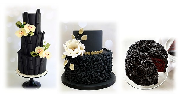 12. Черный свадебный торт – это нечто! Судите сами.