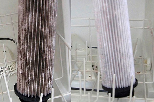 4. Используйте посудомоечную машину для чистки фильтров пылесоса