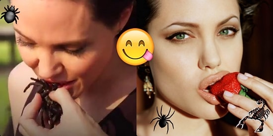 Acımadan Çatır Çutur Yedi ve Yedirdi: Angelina Jolie'nin Örümcek ve Akrep Ziyafeti