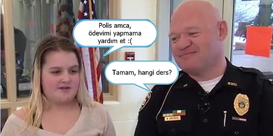 'İmdat, Ödevimi Yapamıyorum!' Polise Mesaj Atarak Ev Ödevi İçin Yardım İsteyen Küçük Kız