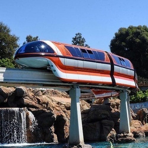 Disneyland has a strange ghost who can sometimes be seen running along the monorail track.