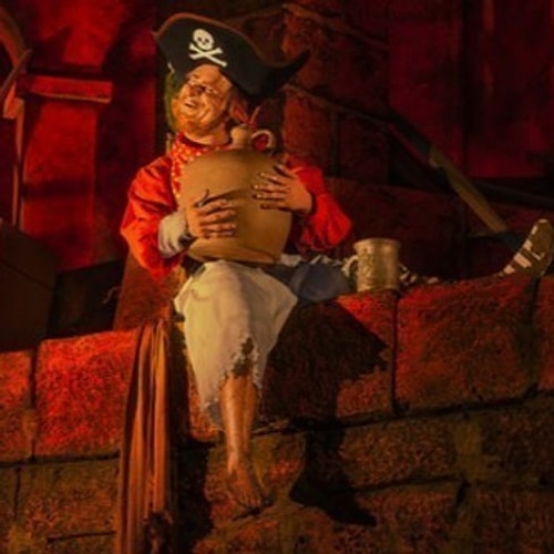 The Pirates of the Caribbean ride at Disney World is haunted by a spirit named George.