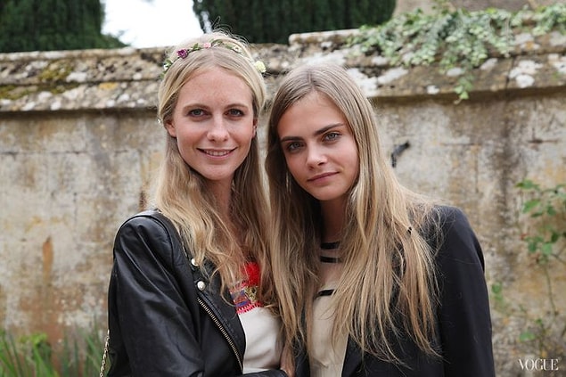 3. Poppy and Cara Delevingne