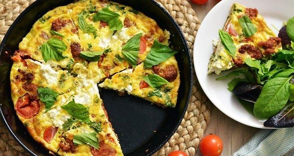 9. Фриттата с грибами