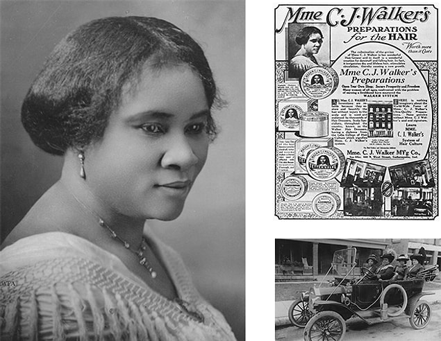 6. Sarah Breedlove / Madam C. J. Walker (1867 - 1919)